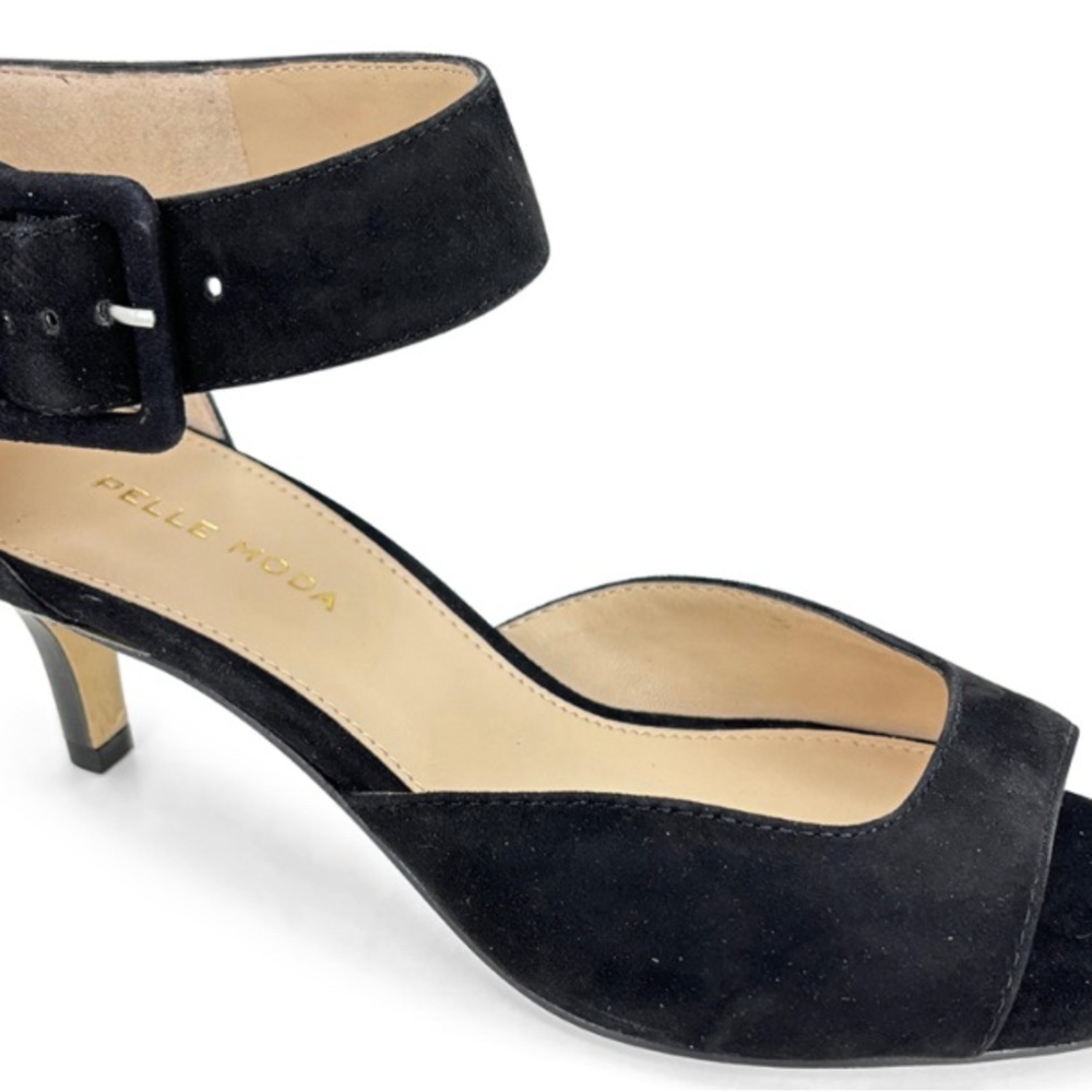 PELLE MODA Black Suede Heels